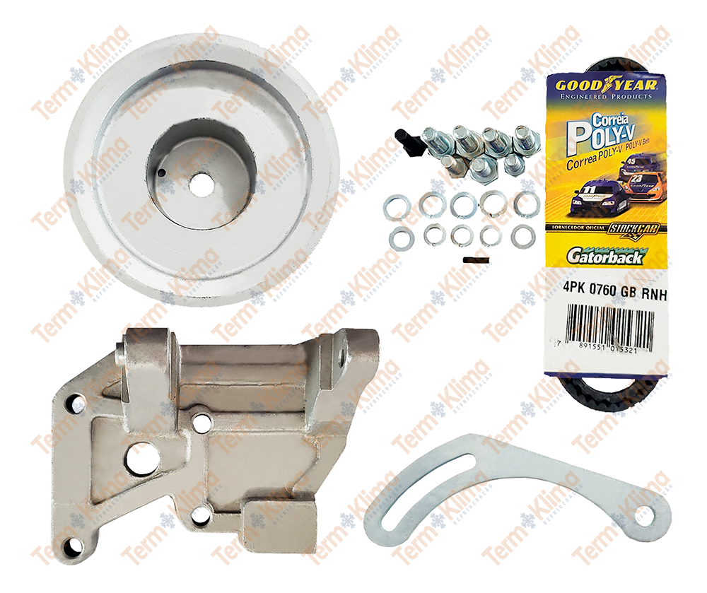 KIT DE FIXAÇÃO COMPRESSOR CORSA CELTA POLIA 10P08 - ACA - 45006