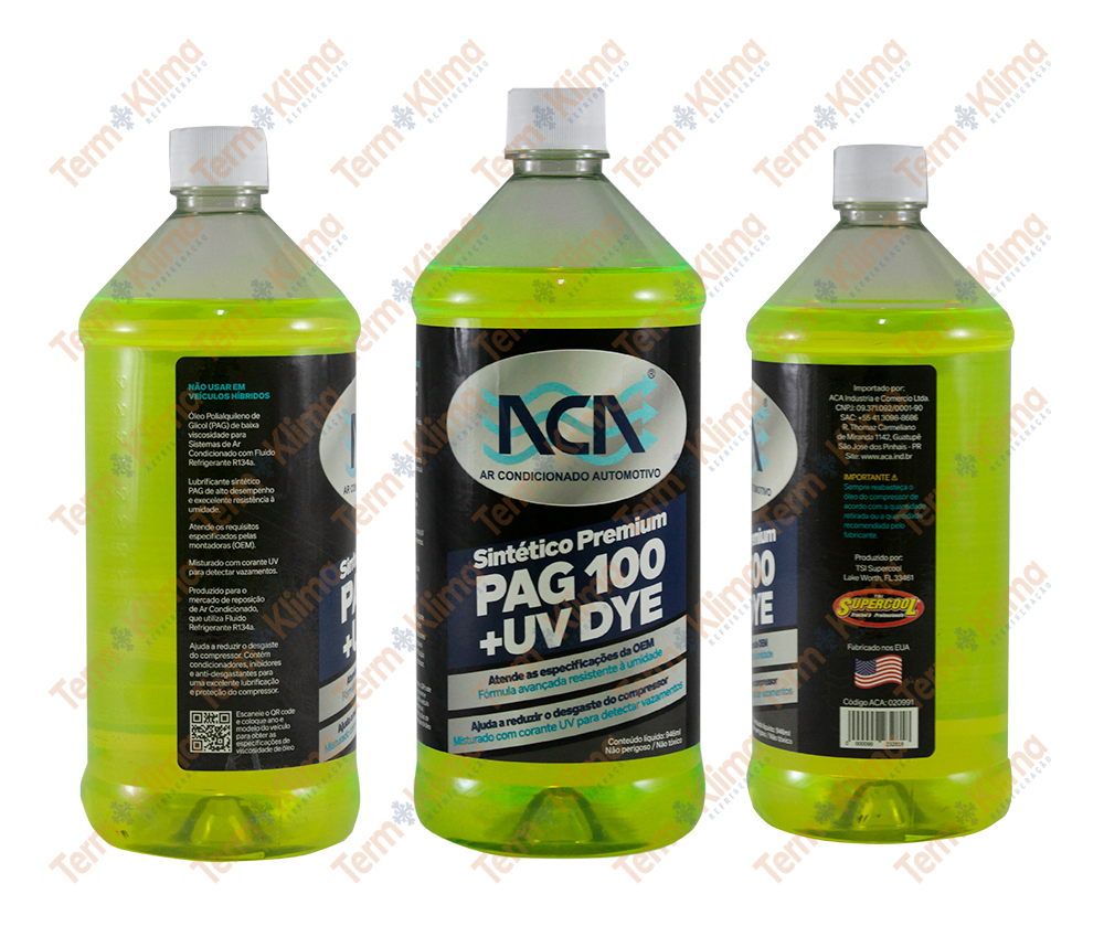 ÓLEO LUBRIFICANTE SUPERCOOL PAG100 UV 946ML - ACA - 50029