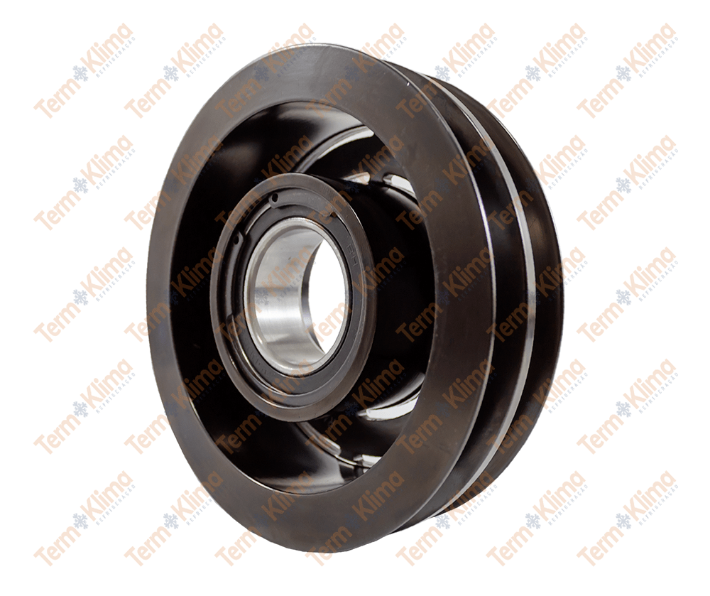 POLIA DO COMPRESSOR SANDEN SD7H15 / 7H13 DUPLO CANAL A 132MM - ACA - 51020