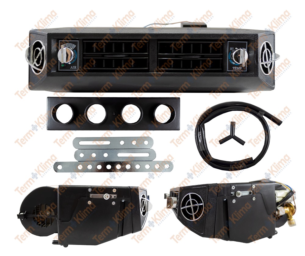 CAIXA EVAPORADORA UNIVERSAL PRETA 4DIF 12V - DENSUL - 15005
