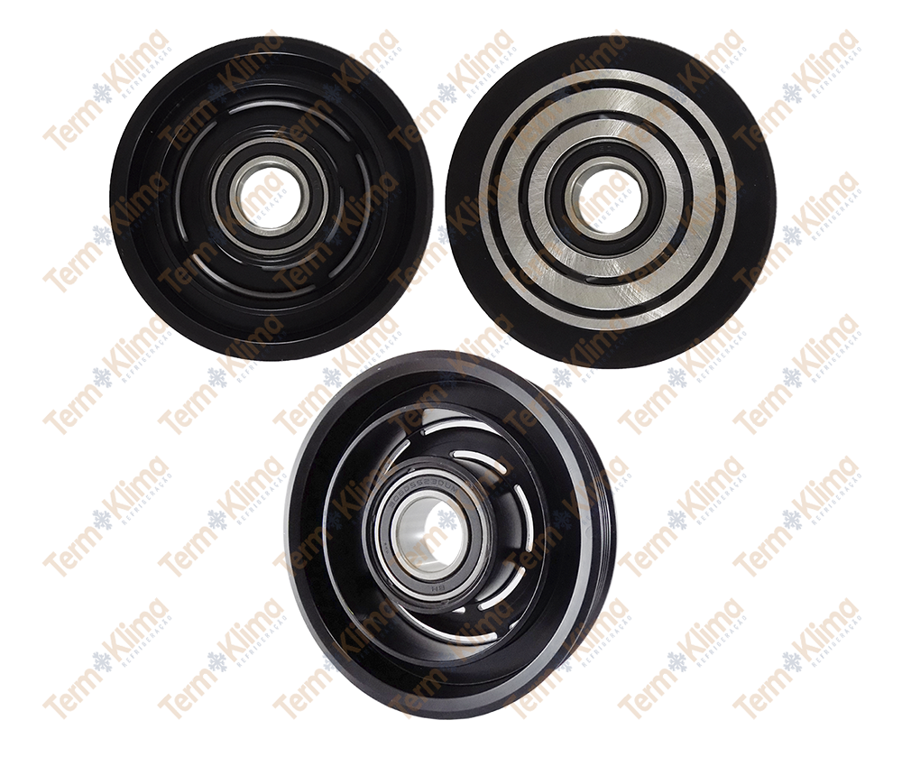 POLIA DO COMPRESSOR HALLA H515 FORD FIESTA / KA / ECOSPORT - DENSUL - 51036