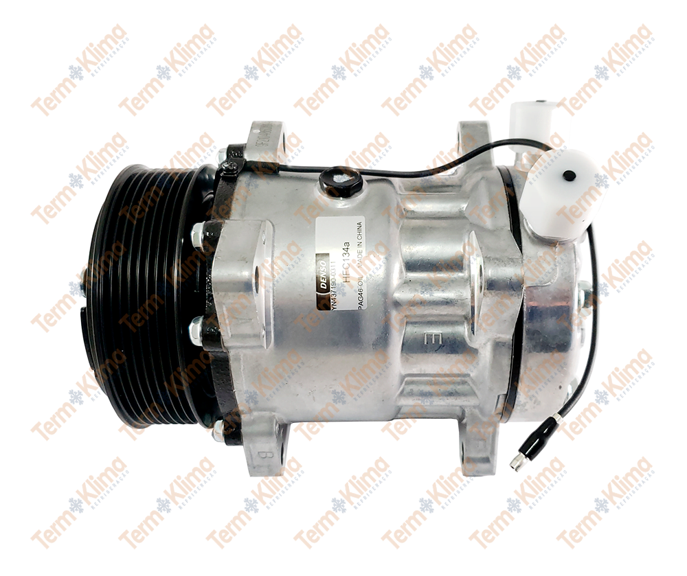 COMPRESSOR 7H15 ORELHA 8PK 12V SAÍDA VERTICAL DENSO - 20202