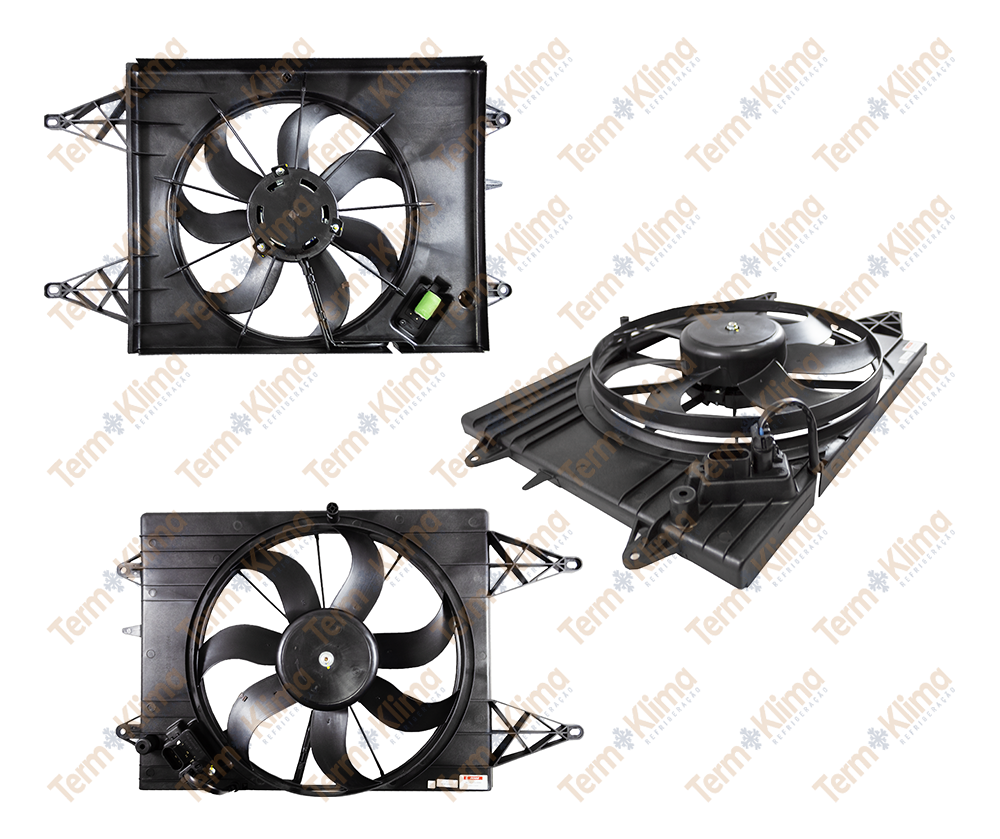 ELETROVENTILADOR RADIADOR VW FOX / GOL / GOLF / POLO 2006-2019 - DENSO - 34057