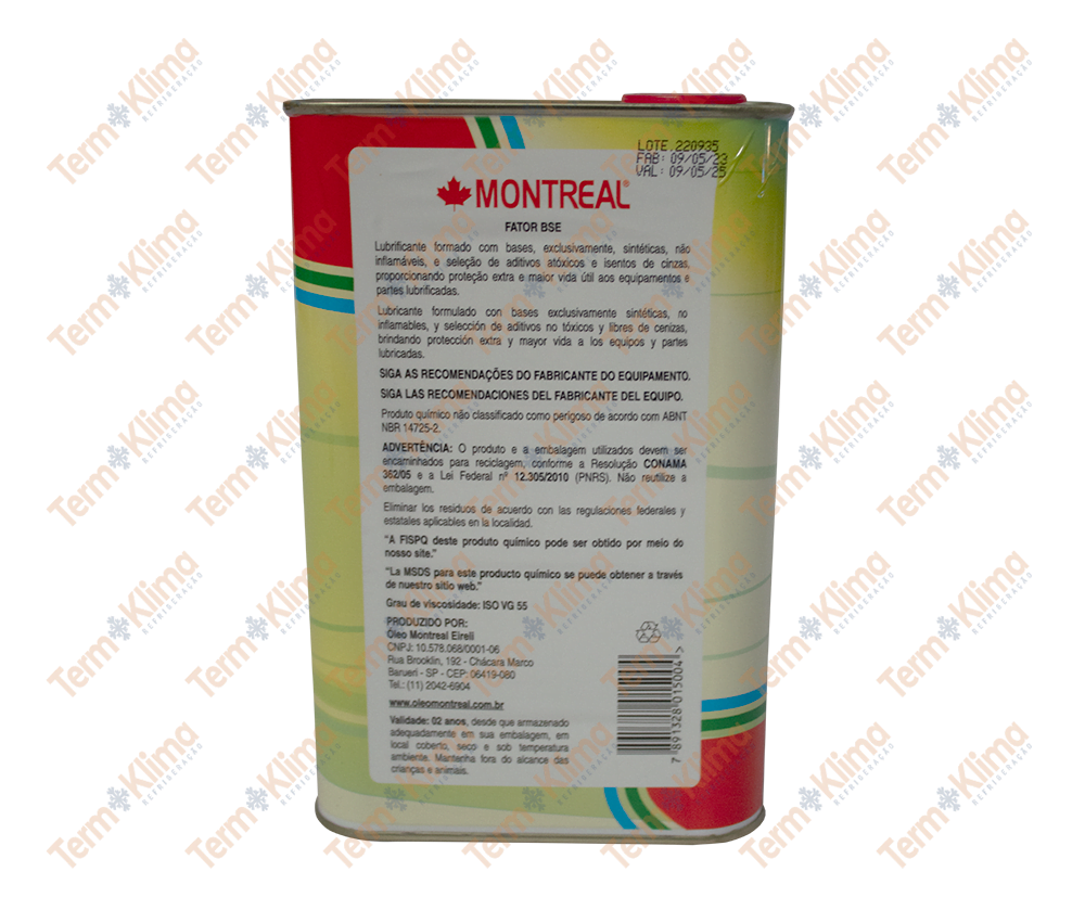 ÓLEO BSE 55 1LITRO MONTREAL - 50023