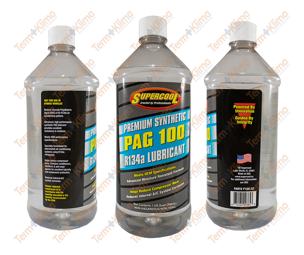 ÓLEO LUBRIFICANTE SUPERCOOL PAG100 946ML - REFRIJET - 50009