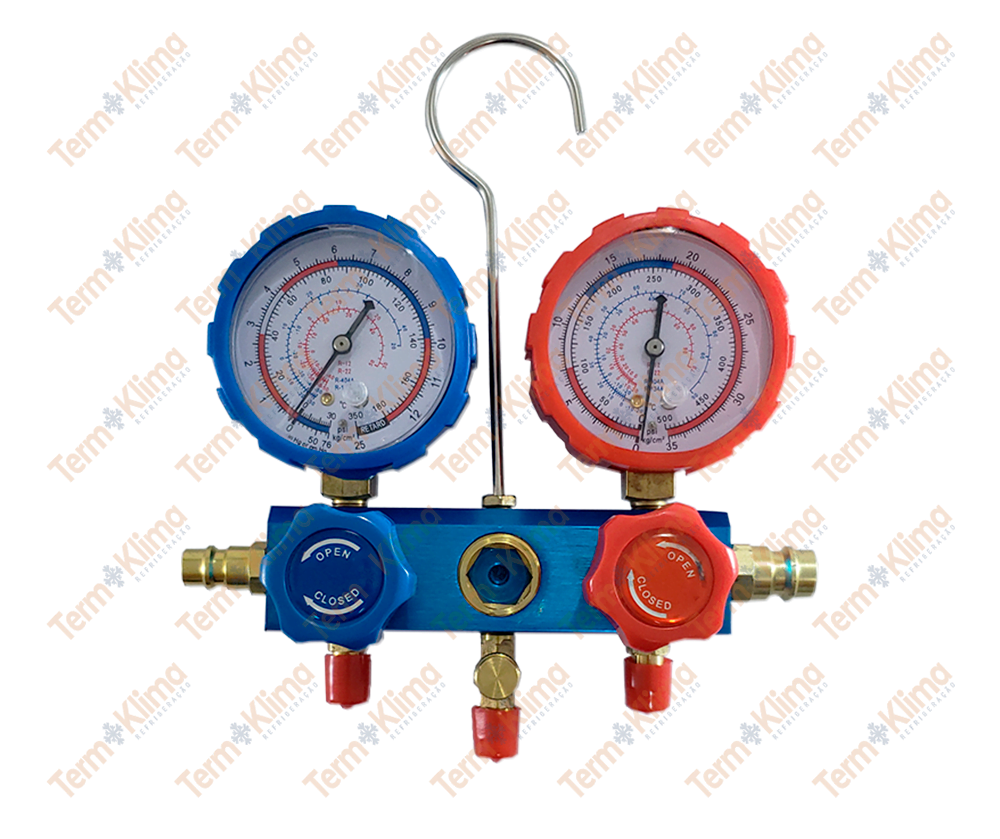 MANOMETRO R134 COM MANGUEIRAS 2/5M- REFRIJET - 70027