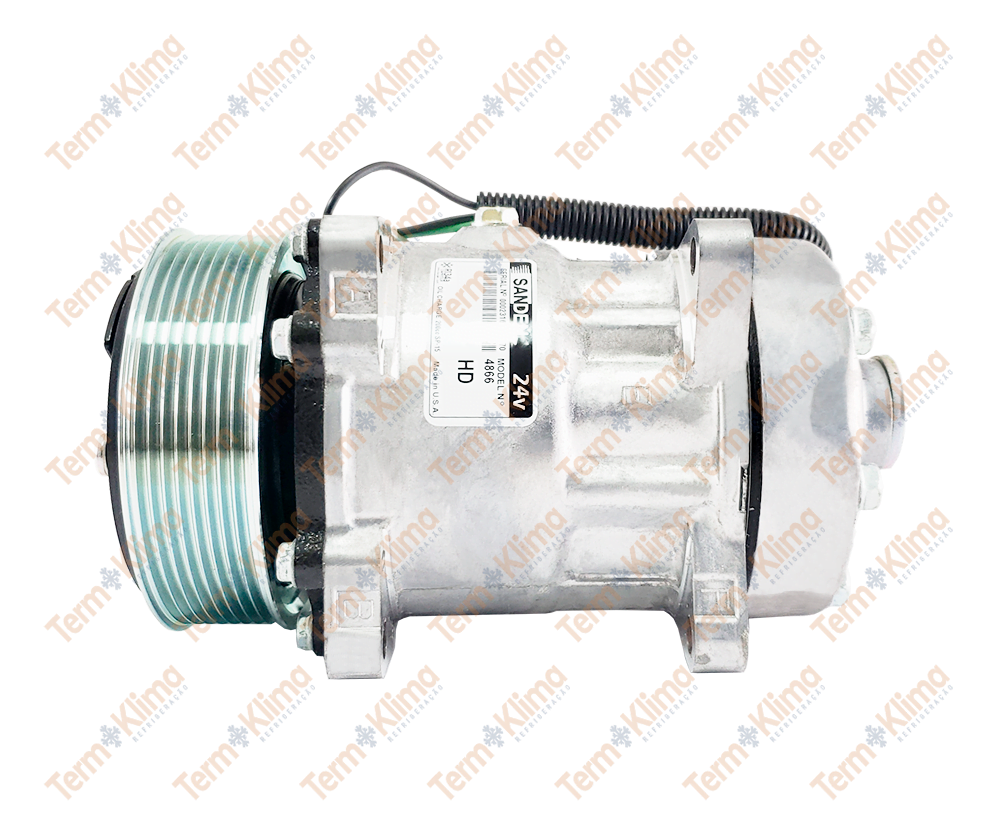 COMPRESSOR 7H15 24V SAIDA VERTICAL SANDEN - 20156