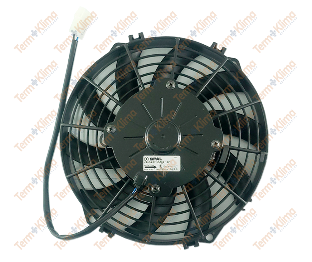 ELETROVENTILADOR SPAL-9 12V VA SOPRANTE - REFIJET - 34036