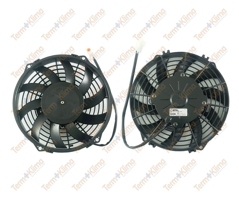 ELETROVENTILADOR SPAL-9 12V VA SOPRANTE - REFIJET - 34036