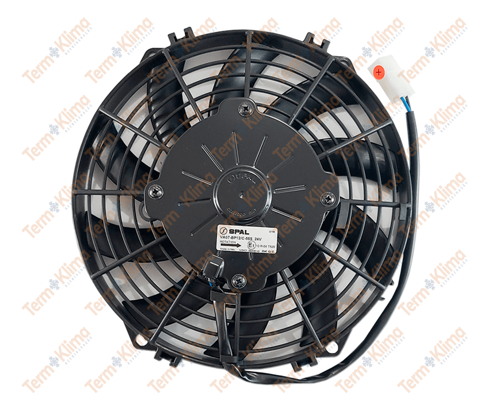 ELETROVENTILADOR SPAL 9 24V SOPRANTE - REFIJET - 34038