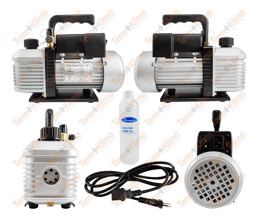BOMBA DE VÁCUO VP160 6CFM ESTÁGIO SIMPLES - TIPI REFRIGERAÇÃO - 70175