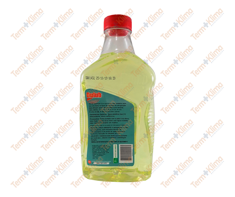 ÓLEO LUBRIFICANTE DULUB COLDTECK 32 SINTÉTICO 1LITRO - 50001