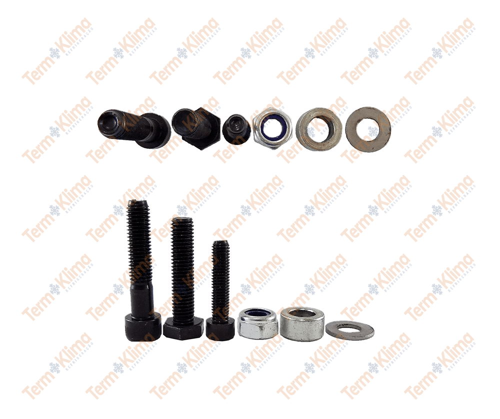 KIT DE FIXAÇÃO SUPORTE VW 5-150-8 60-9-160 CUMMINS SANDEN - FIXAR - 45077