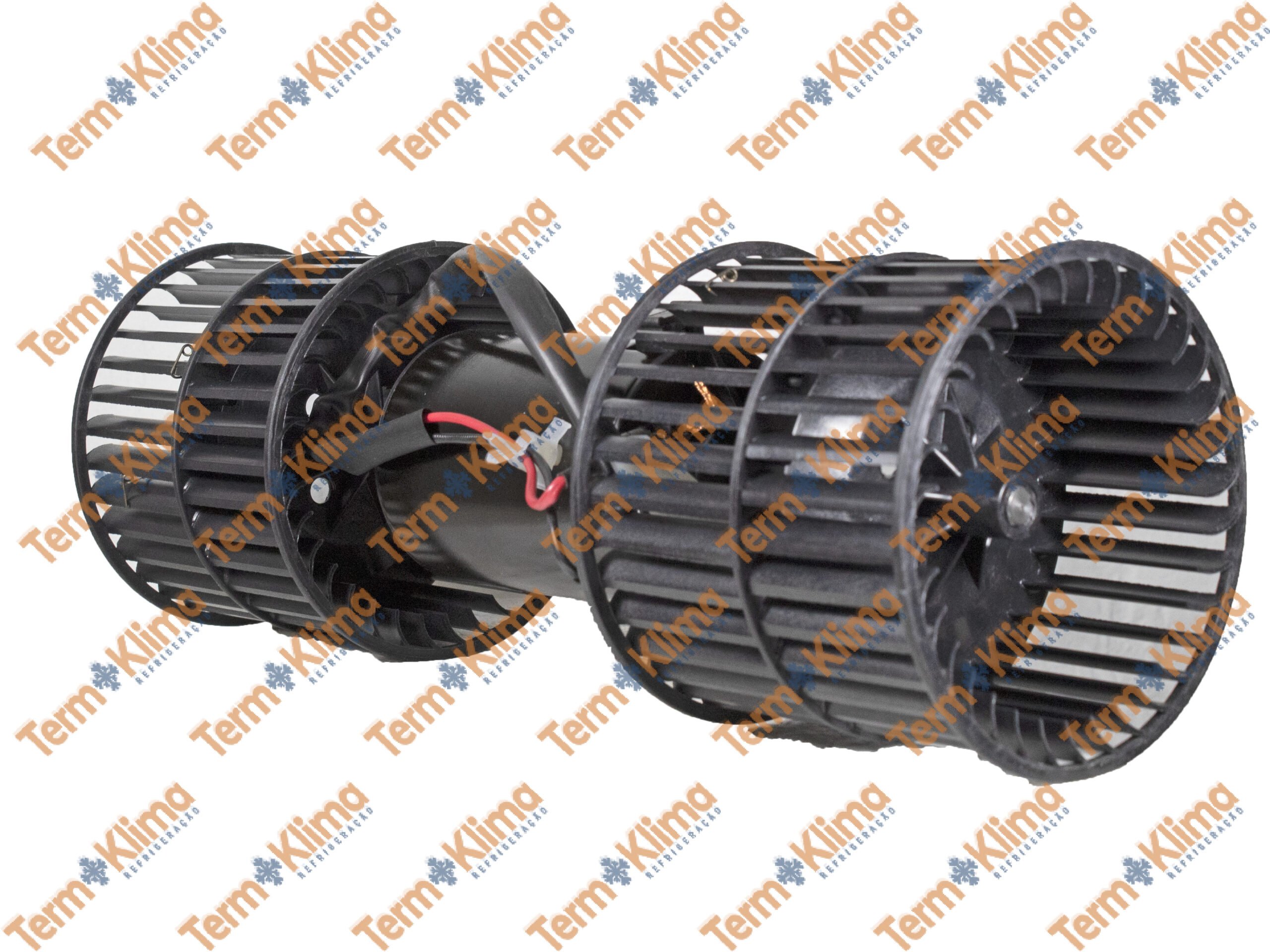 ELETROVENTLADOR EIXO DUPLO12V COMM CARCAÇA - 34056