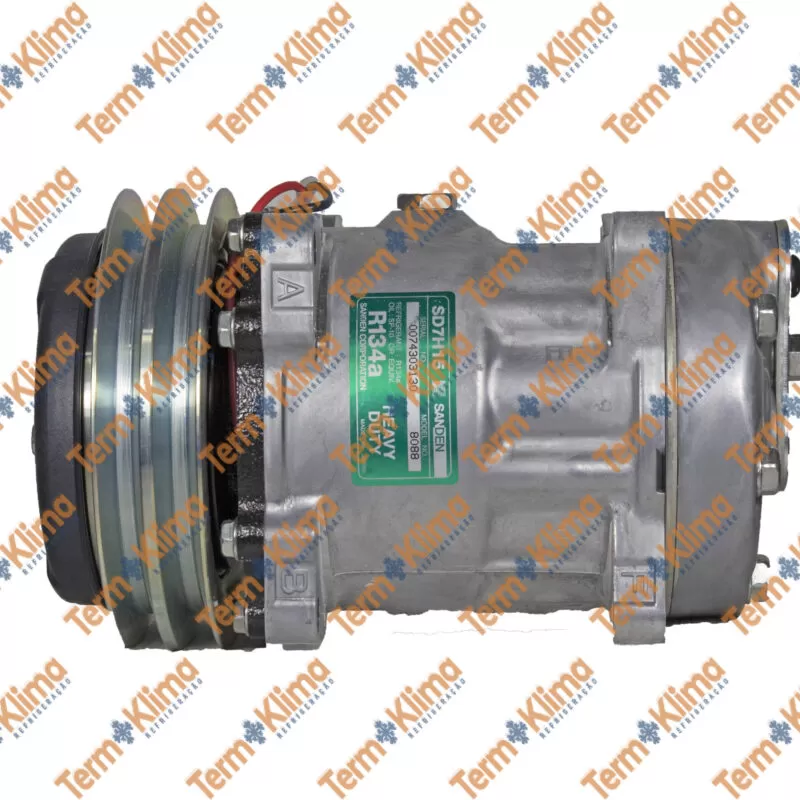COMPRESSOR SANDEN 7H15 2A 12V RETRO ESC. - 20089