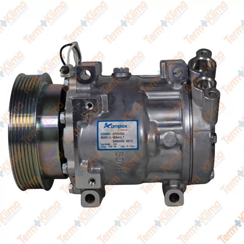 COMPRESSOR 6V12 RENAULT CLIO / SANDERO / LOGAN 4PK KOMPAX - 20004